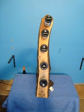 # 6182 wild apple and black walnut rustic live edge wine rack made in the USA