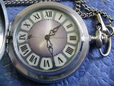 Rare MOLNIJA 3602 Russian Ornament Vintage pocket Watch USSR Perfect Condition