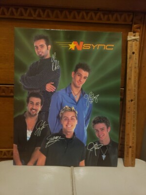 Vintage Nsync Folder 2 Pocket 3 Hole Unpunched Justin Timberlake 2000 Winterland
