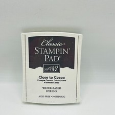 New Classic Stampin Up Stampin Pad Close To Cocoa Water Based Dye Ink Acid Free