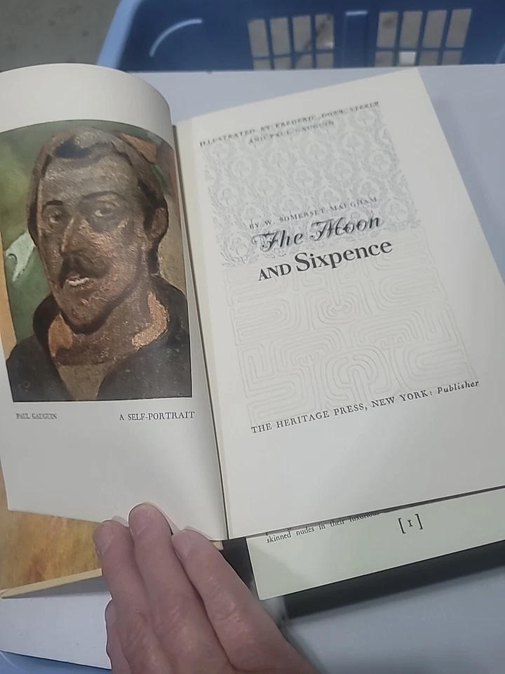 THE MOON AND SIXPENCE W. S. Maugham Heritage Press HC Slipcase 1941   - Imagem 3 de 4