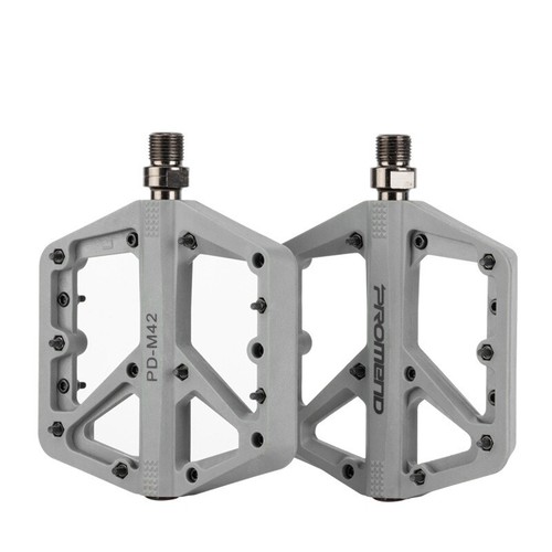 MTB Road Bike Nylon Pedals Bicycle Endure Light Flat Platform DU Bearings 9/16" - Picture 12 of 33