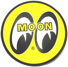  Mooneyes 8" Decal / Sticker Muscle Car Drag Strip 1950 's Look  Hot Rod 