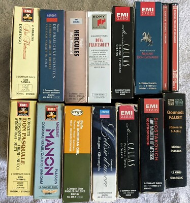 14 titles of the opera boxsets, 33 used CDs