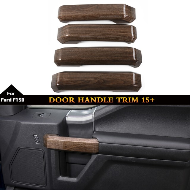 4pcs Car Inner Door Grab Handle Decoration Trim Cover for Ford F150