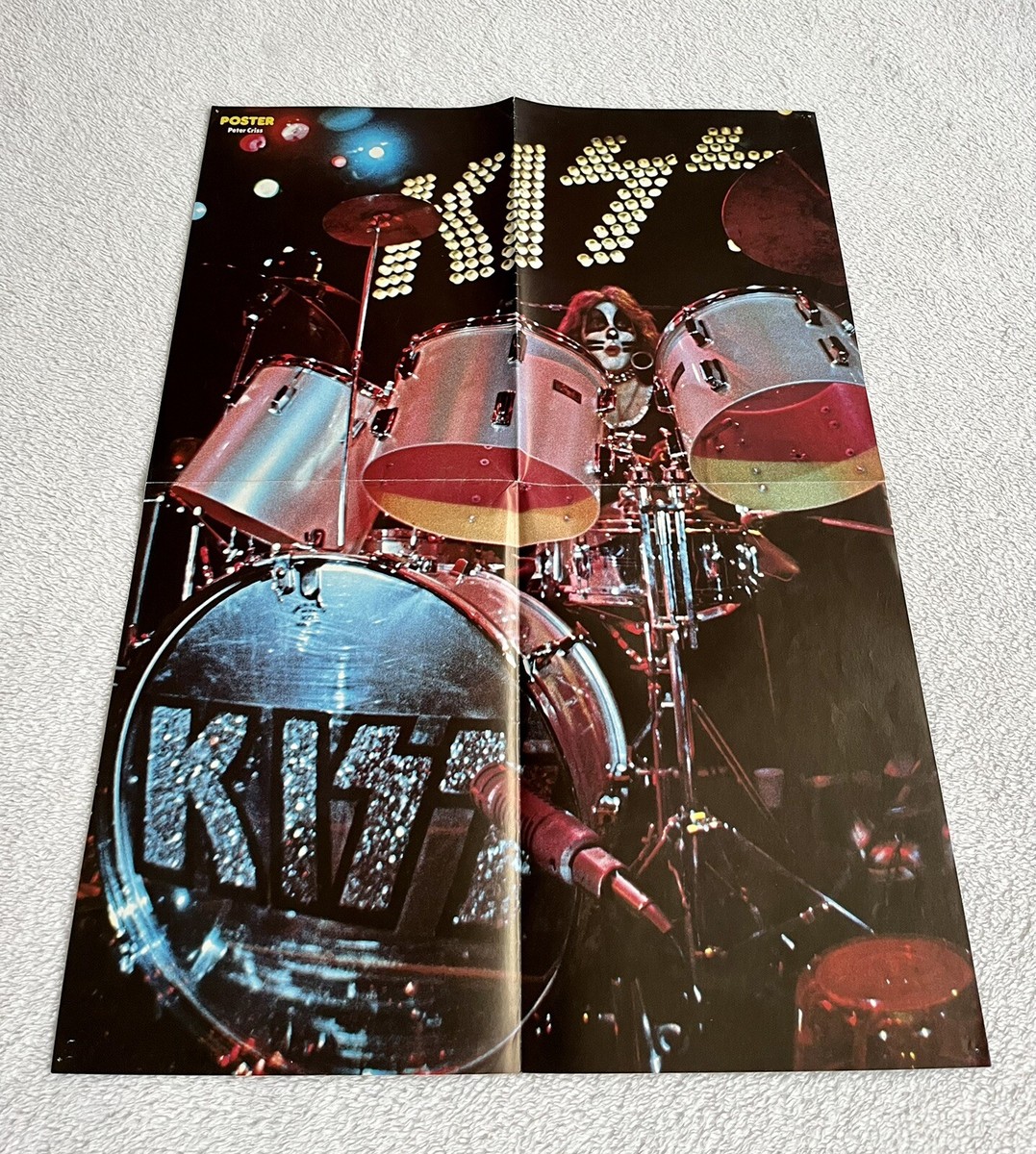 KISS 1976 Peter Criss Destroyer Swedish Poster Music Magazine