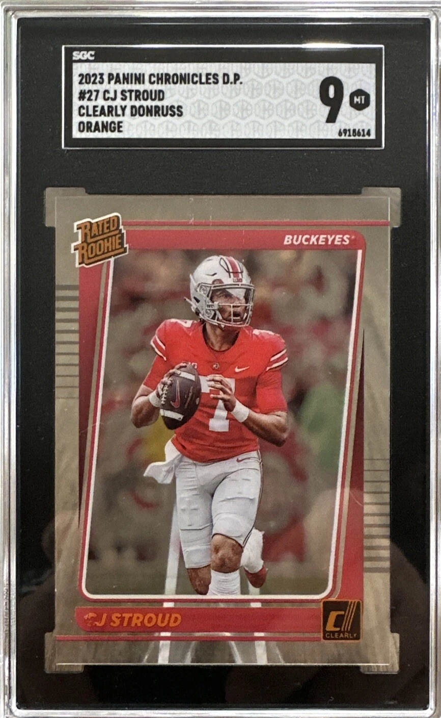 CJ Stroud Panini Chronicles Draft Picks Clearly Donruss #27 Orange