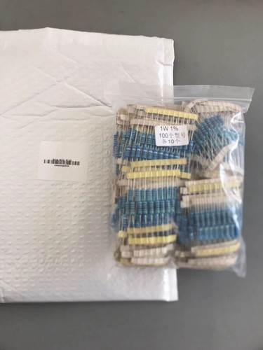 1W 1000pcs 1Ω- 1MOhm 100 Values 1% Metal Film Resistor Assortment Kit - Picture 10 of 15