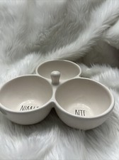 Rae Dunn 3 divided dish nibble snack bite new