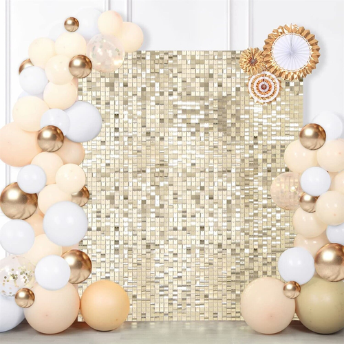 Shimmer Wall Backdrop Shimmer Wall Panels Light Gold Glitter Photo Background...