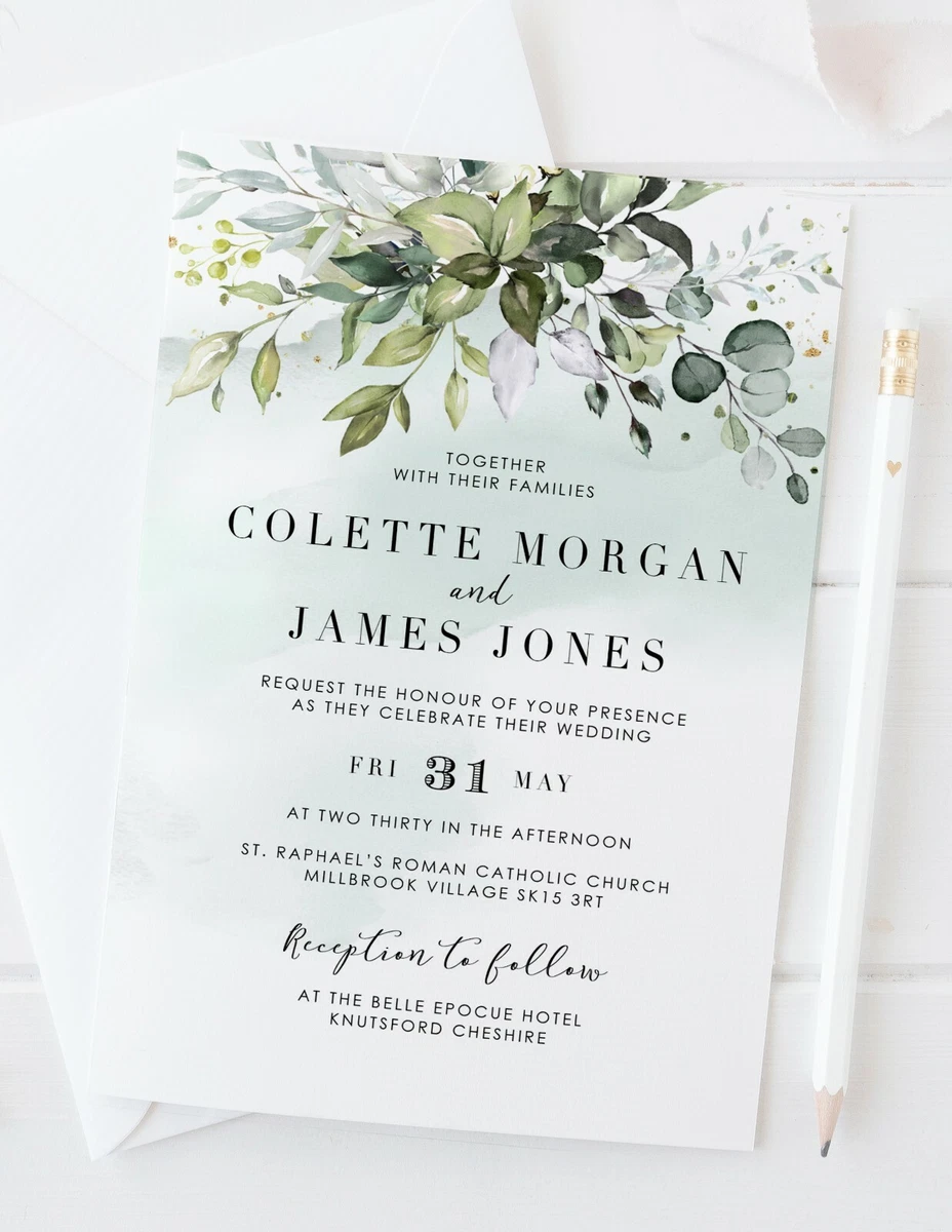 10 PERSONALISED WEDDING INVITATIONS 4