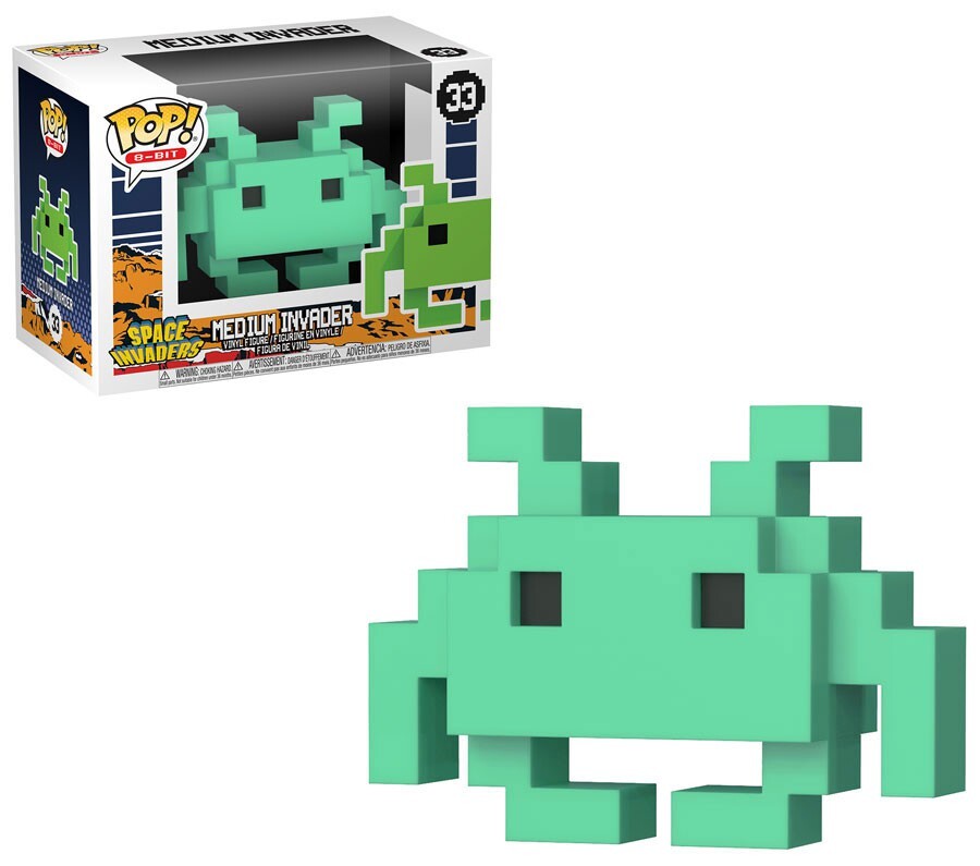 Funko Pop! Exclusivo De 8 Bits Space Invaders Medium Invader #33 [Teal]
