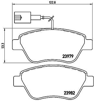 P 23 108 BREMBO Brake Pad Set, disc brake for FIAT