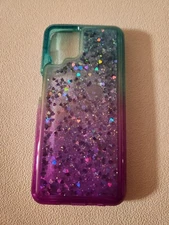 Cell Phone Case For Samsung A12 Case Rhinestone Quicksand Glitter Sparkle Hearts