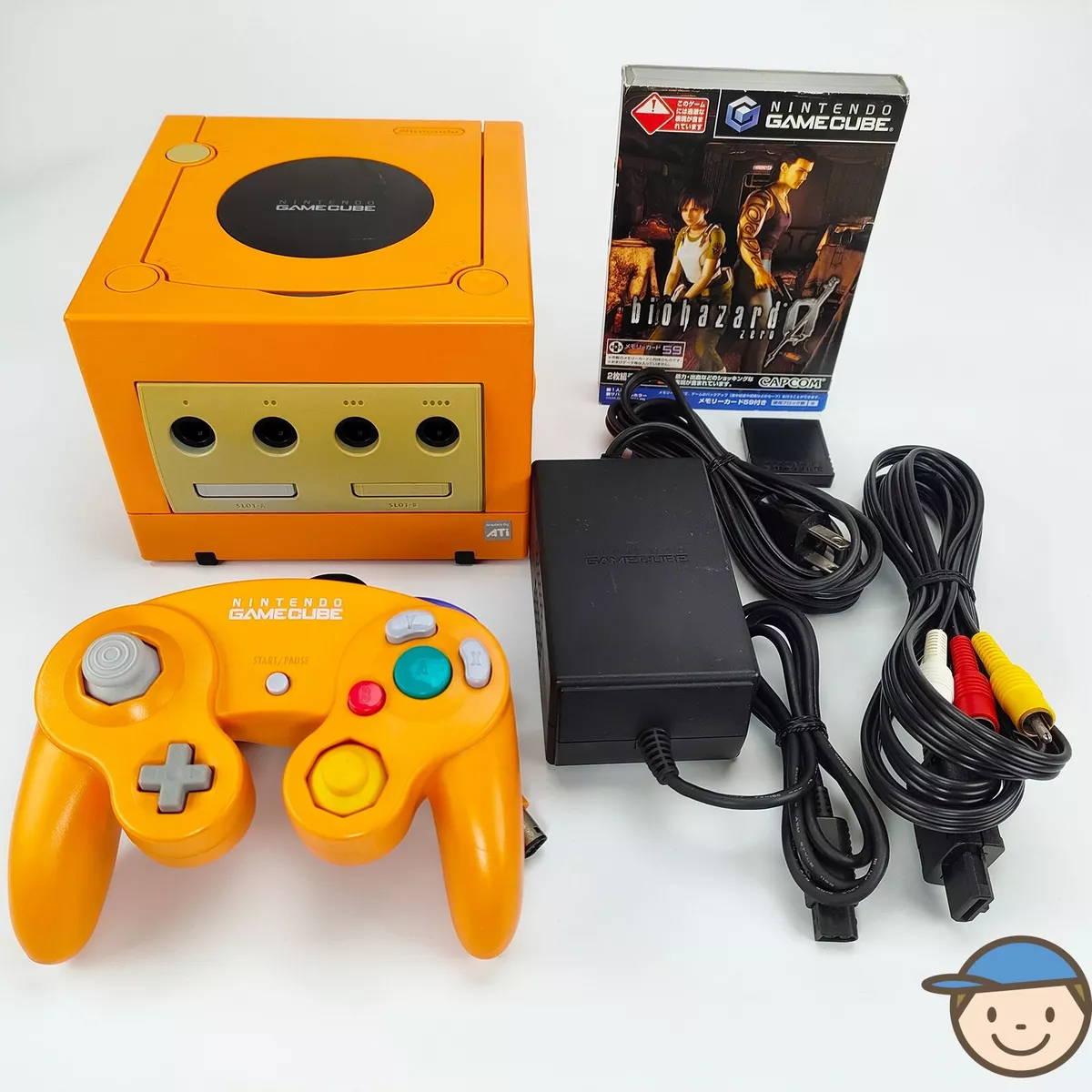 Nintendo Game Cube GameCube Console Orange Biohazard 0 Set GC NGC Capcom  Japan