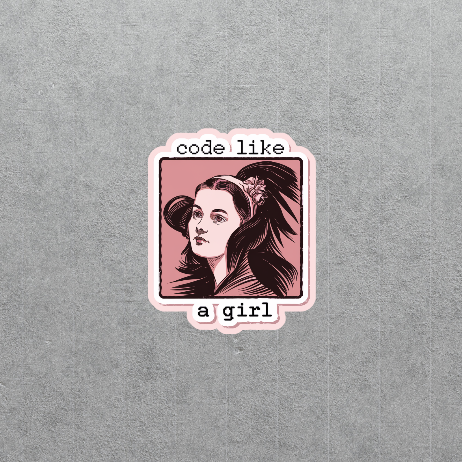 Code Like A Girl | Empowering Women in Tech Sticker for Laptops ...