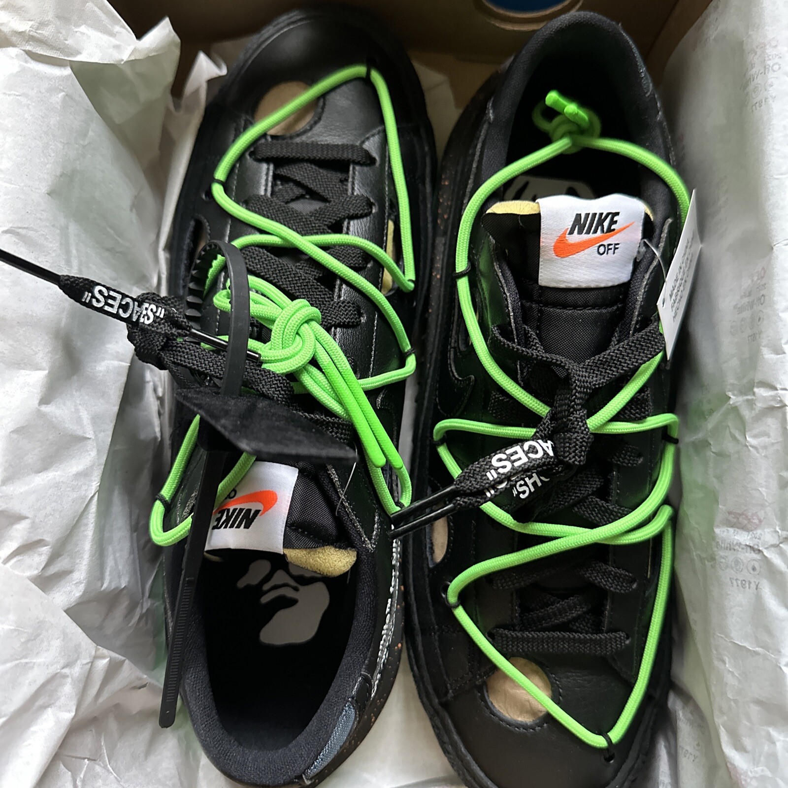 OFF WHITE X NIKE Taglia 10 Nike blazer basso x bianco sporco nero 2022