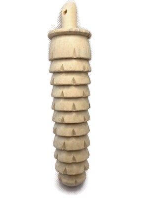 Kuckucksuhr Gewicht für Quarzuhrwerk, unbehandeltes Holz, 30 mm x 150 mm lang