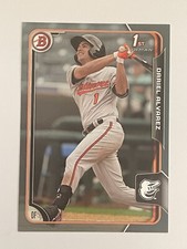 2015 Topps Bowman Prospects 1st Orioles Dariel Alvarez Silver /499 #BP145