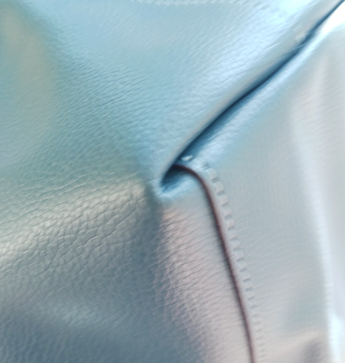 Coach 58849 Denim Blue Market Leather Turnlock Tote/Shoulder Bag