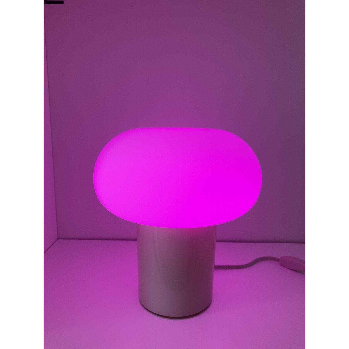 Ikea DEJSA Table Lamp Mushroom Beige/Opal Glass 11