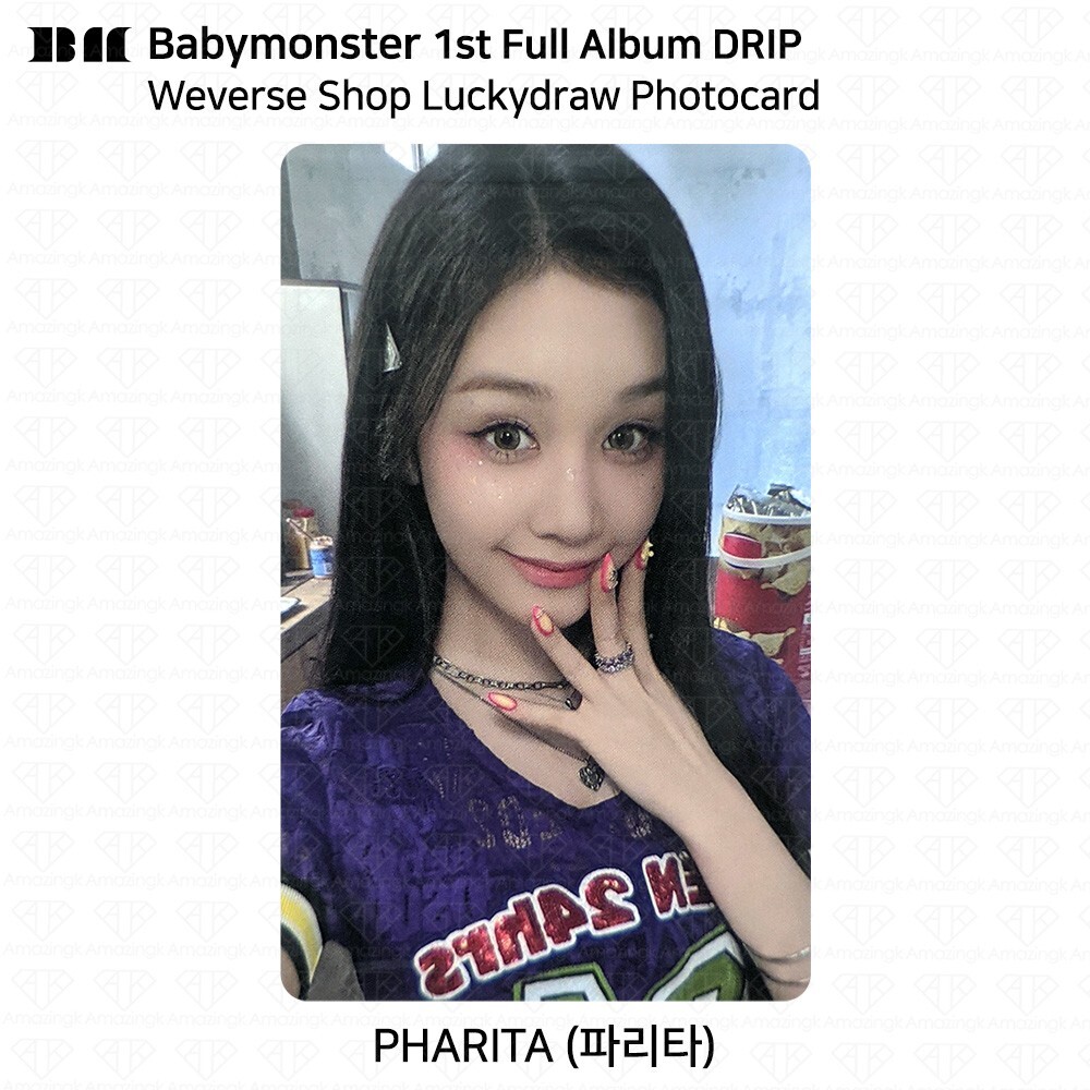 BABYMONSTER 1st Full Album DRIP Lucky Draw Photocard Weverse BABYMONSTER 1st Full Album DRIP Lucky Draw Photocard Weverse