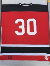 Athletic Knit Red, Black & White Men’s 3XL Superstar Mesh #30 Hockey Jersey