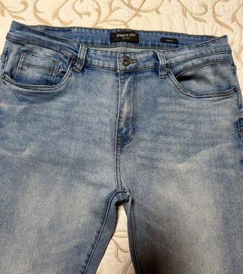 Kenneth Cole New York Men s Slim Fit Jeans Light Wash Denim Size 36x32