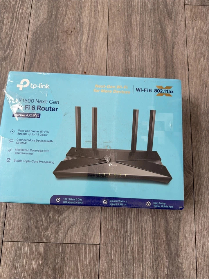 TP-LINK Archer AX1500 1.5 Gbps Wi-Fi 6 Dual-Band Wireless Router - Image 3 of 4