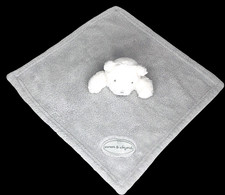Blankets and Beyond Plush Bear Lovey Security Blanket Gray White
