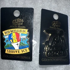 2 GBH Hawaii Pins Hawaiian Shaved Ice and Turtles Aloha