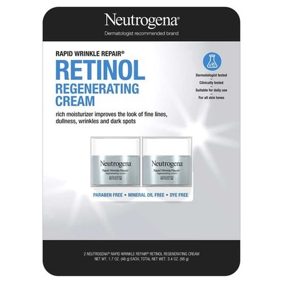 Neutrogena Rapid Wrinkle Repair Retinol Anti-Aging Cream, Face & Neck Moisturize