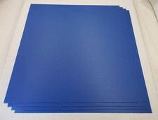 Blue ABS Plastic Sheet 0.0394" (1mm) x 17-1/4" x 21-1/4", Qty 4