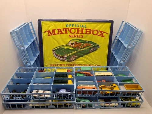 Matchbox Lesney 1968 72 Car Deluxe Collector’s Case With 43 Cars Vehicles