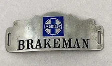 SANTA FE RY BRAKEMAN CAP BADGE