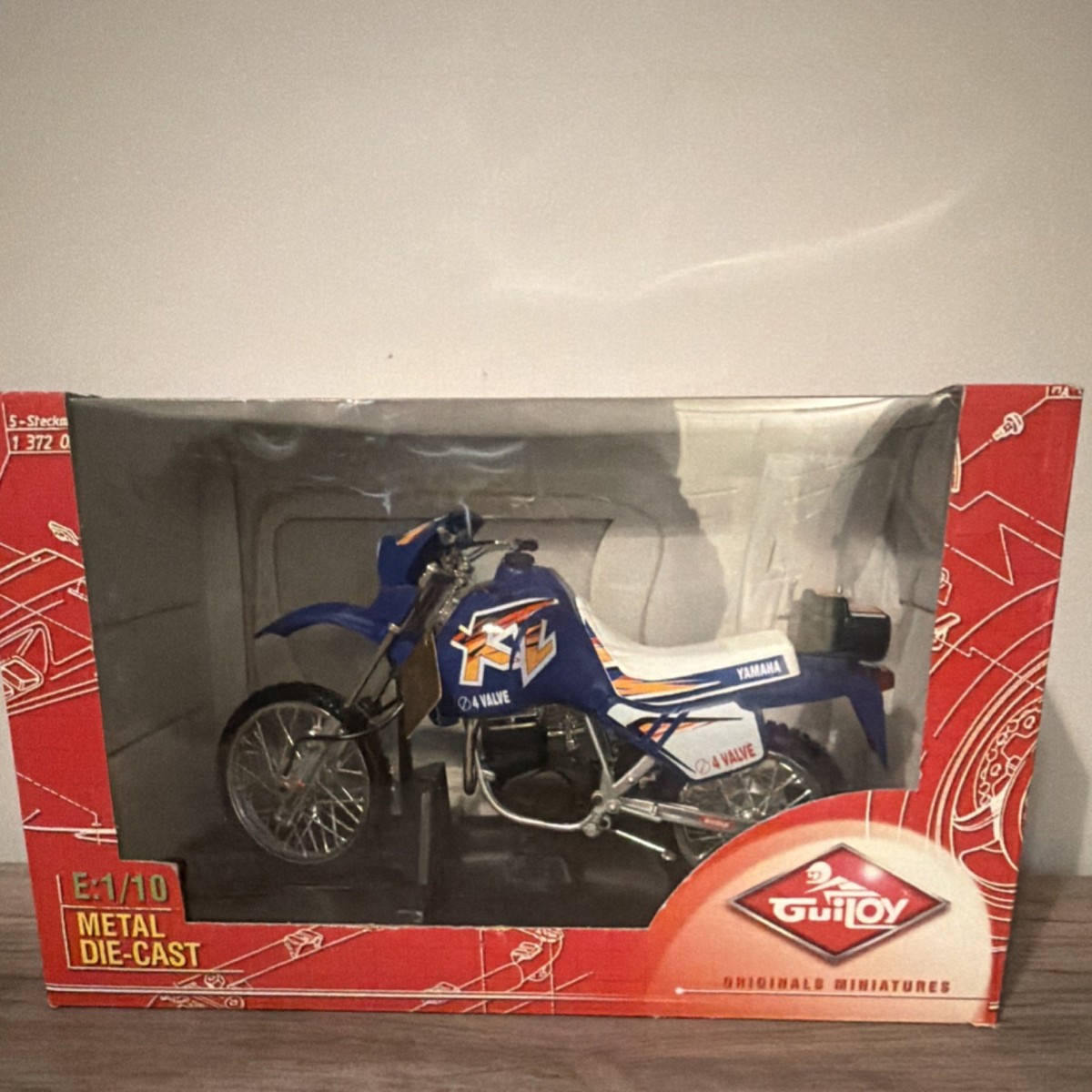 Moto Miniature Yamaha Paris-Dakar – Guiloy Métal 1:10 – Collection Espagne