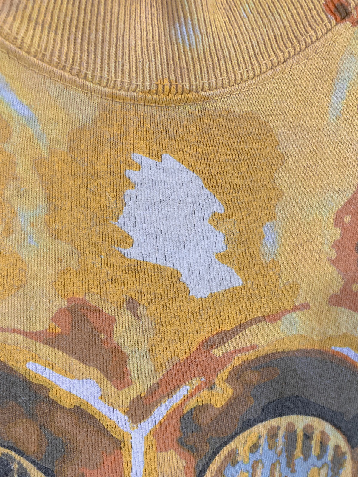 Mens/Unisex XL Liquid Blue Vintage Star Wars C3PO R2D2 Tie-Dye T-Shirt 1997 image 4