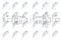 NTY Antriebswelle NPW-ME-217 FüR Mercedes GLC C253 X253 Klasse W213 Model S213