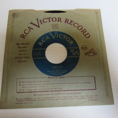 Desi Arnaz ''Cuban Pete''/''Tabu'' 45rpm Record on RCA Victor #2865-1953
