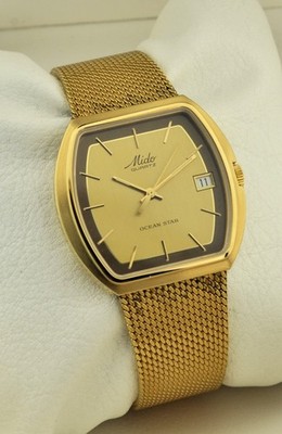 Mido Ocean Star Quartz   Ref. 8902-1   NOS New Old Stock   Aquadura   1990s