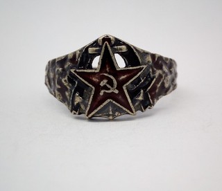 Authentic WW2 World War WWII German 1940's Soldier souvenir Navy Silver Ring