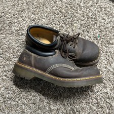 Vintage Dr Martens Leather Shoes Size US 9 Brown Lace Up Chunky - Pre-Owned