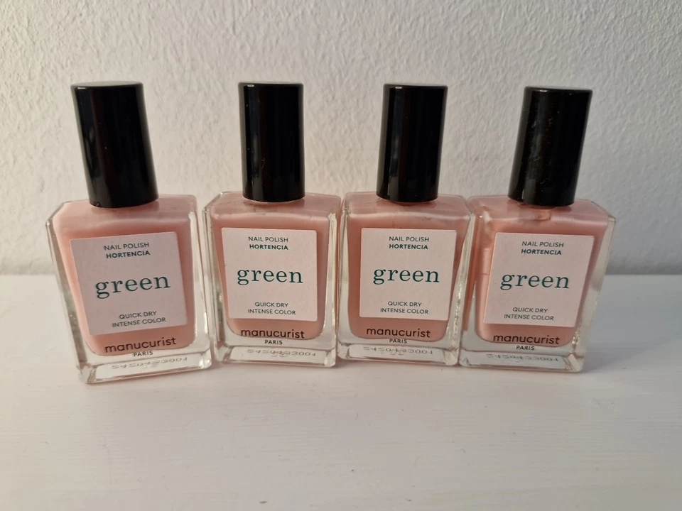 NEU: 4er Set Manucurist Green Nail Polish Hortencia Je 15ml