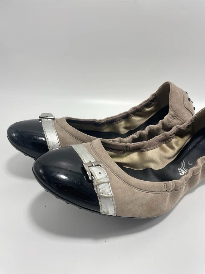 Tods 麂皮绒帽头驾驶 Mocs 平底鞋 38.5 码 — 第 4/4 张图片