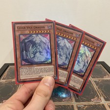 3X YUGIOH CLEAR VICE DRAGON LCGX-EN209 SUPER (NM-LP) PLAYSET
