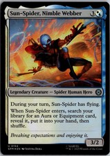 Sun-Spider, Nimble Webber 154 Marvel's Spider-Man Magic: The Gathering Foil NM