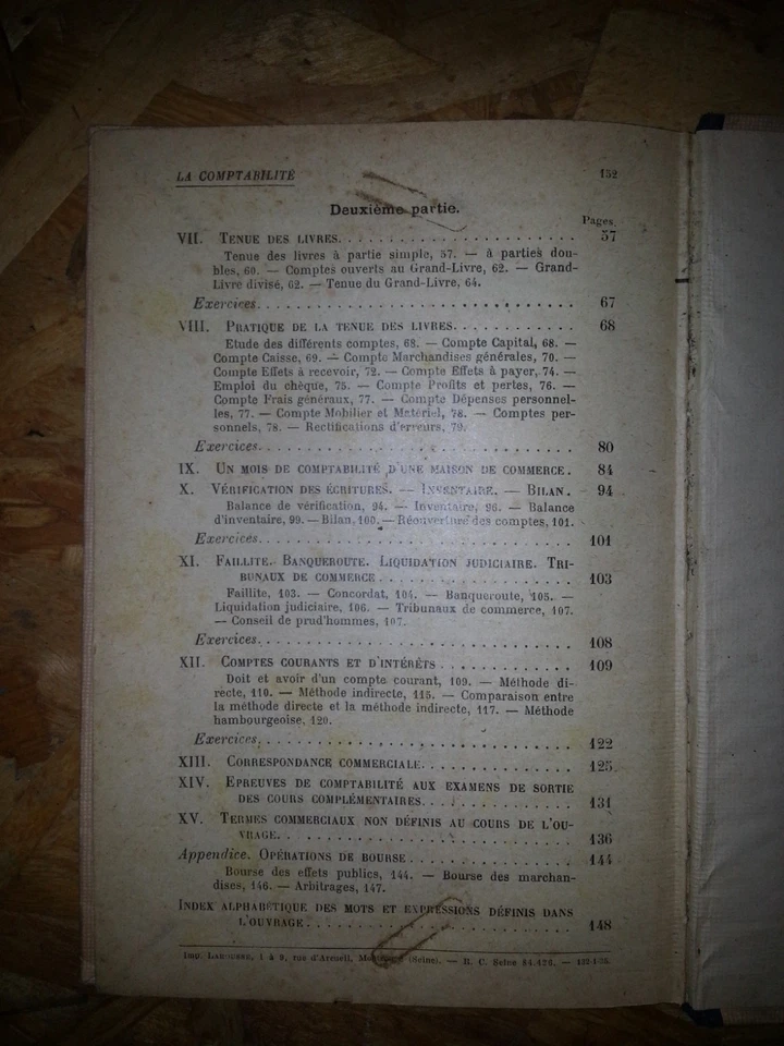 la comptabilité à l'école primaire G.Boucheny & A.Guérinet programme 1923 - Photo 3/4