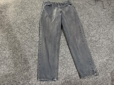 Vintage Levis 550 Jeans Mens 34x32 Gray Relaxed Tapered Denim Made USA 90s