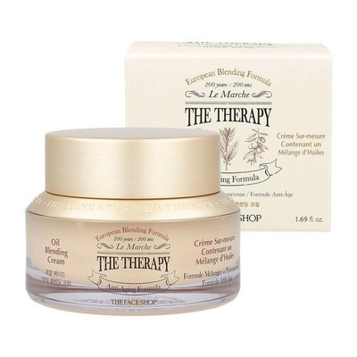 THE FACE SHOP The Therapy Oil Blending Cream - 50ml - Anti-Aging & Hydrating -