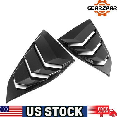 Window Louver Fits For 2018 2019-2021 Honda Accord Glossy Gloss Black JDM Black